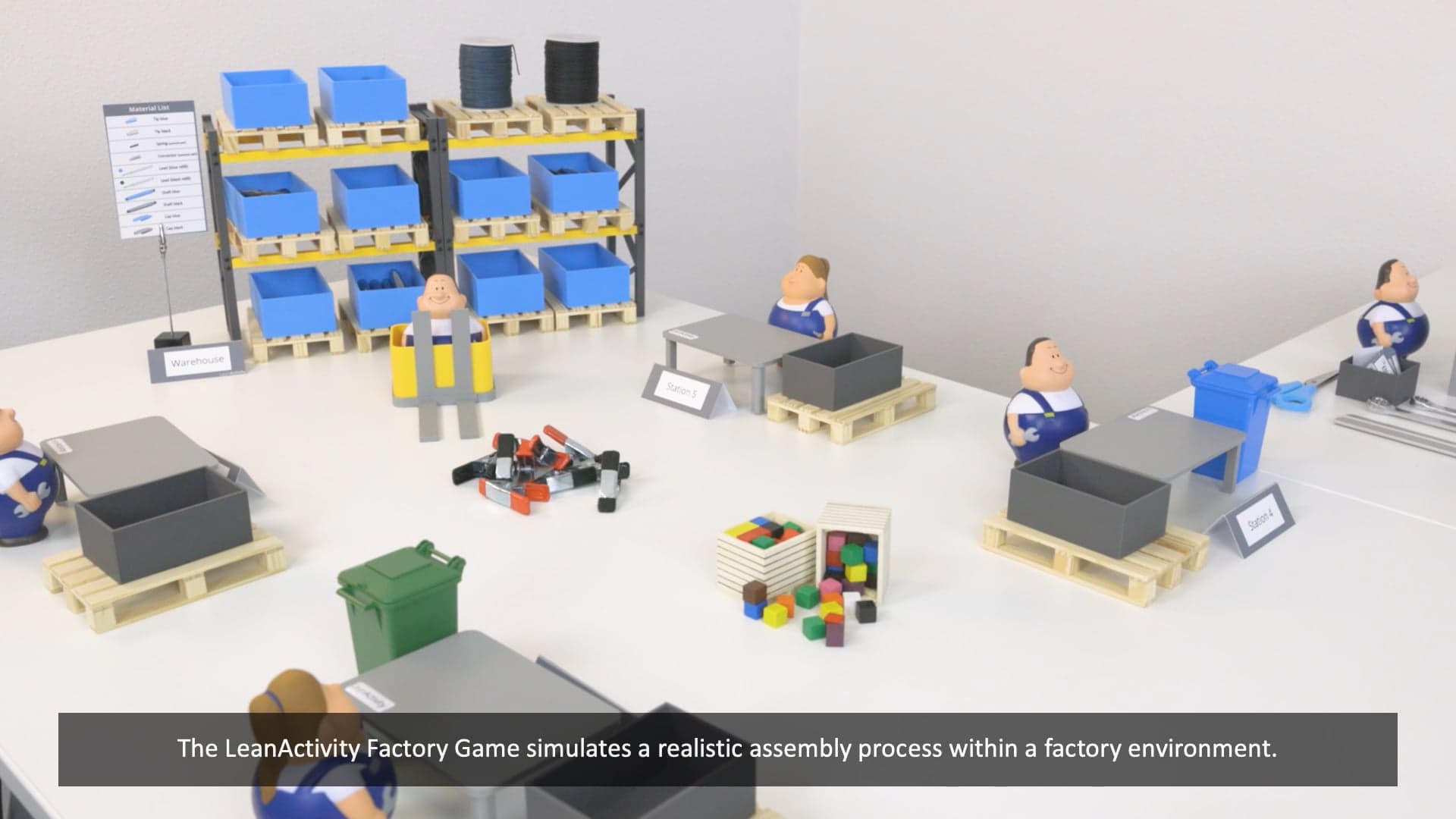 Lean Game factory simulation video preview