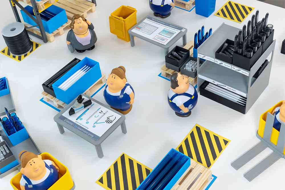 Group participating in LeanActivity Lean Game training